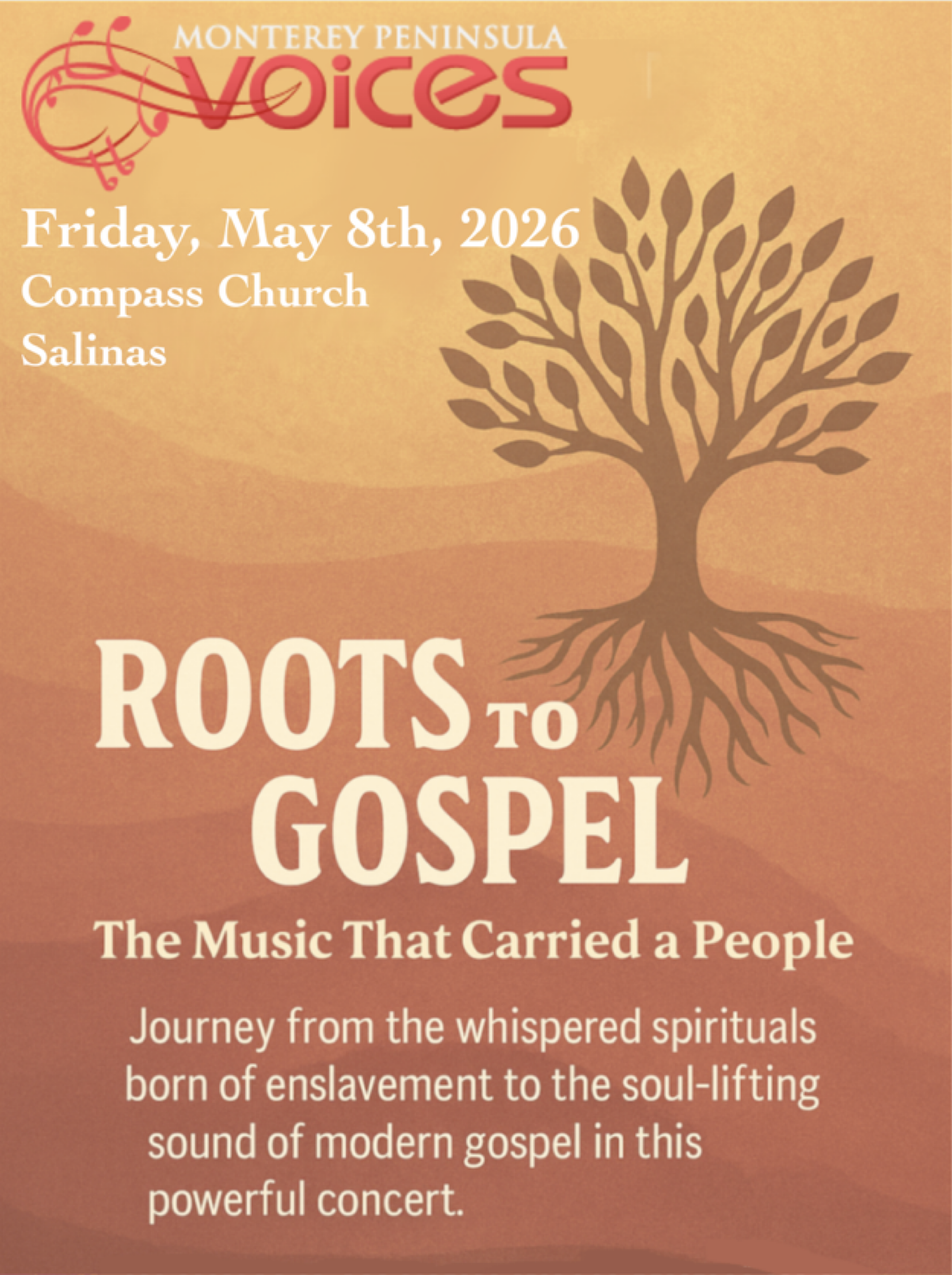 Concert: May 8th, Compass Church, Salinas